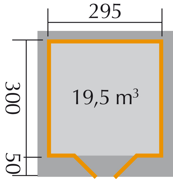Faház Weka designhaus 126 kerti tároló - 4. kép