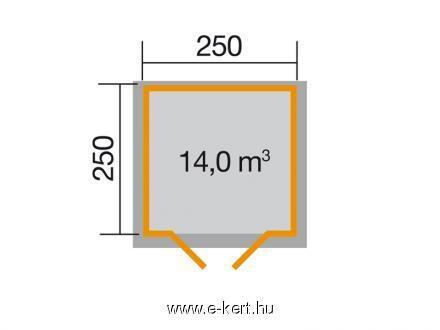 Szerszámtároló faház alapozási mérete 209
