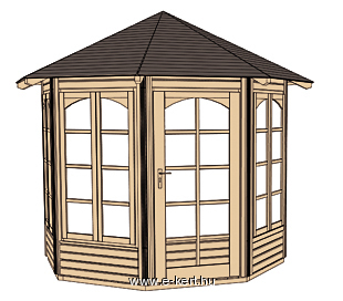 Pavilon szerkezete Weka 234