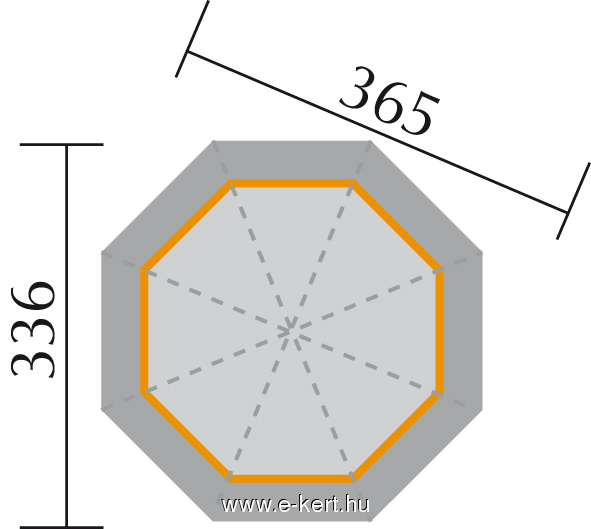 Nyolcszögletű pavilon Cherie2 234/2 - 3. kép