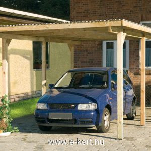 Nyitott garázs Kompakt L Garázs építés telített faanyagból. Weka nyitott garázsok házhoz szállítva