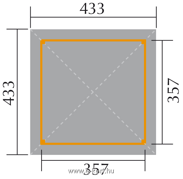 Kerti pavilon Weka lugas 651.43 - 2. kép