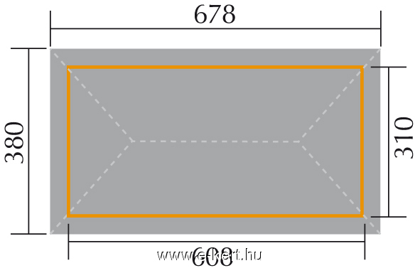 Szaletli pavilon garázs építés több méretben
