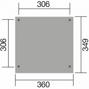 Pavilon alapozási mérete Weka 657