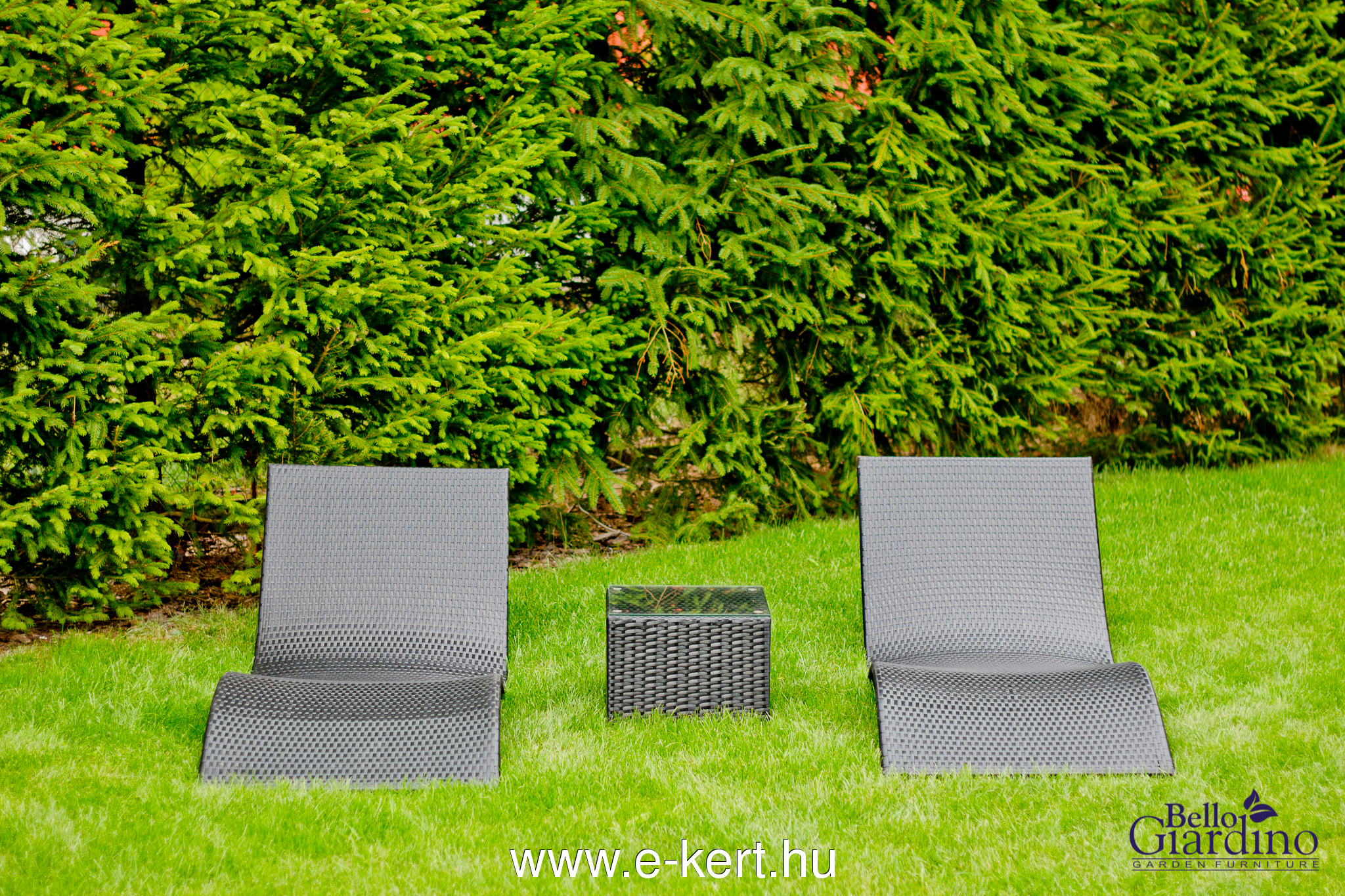 Napozóágy rattan Successo set párnákkal - 5. kép