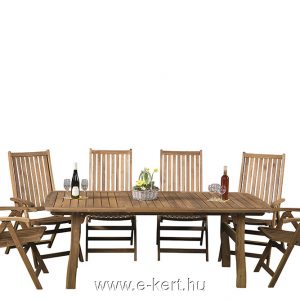 Relax keményfa kerti bútor 6sz