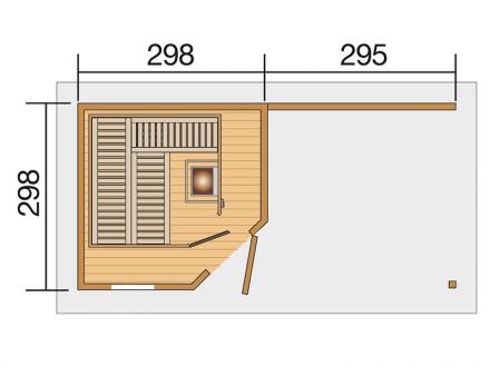 Szaunaház Weka faház 213/1OS - 9. kép