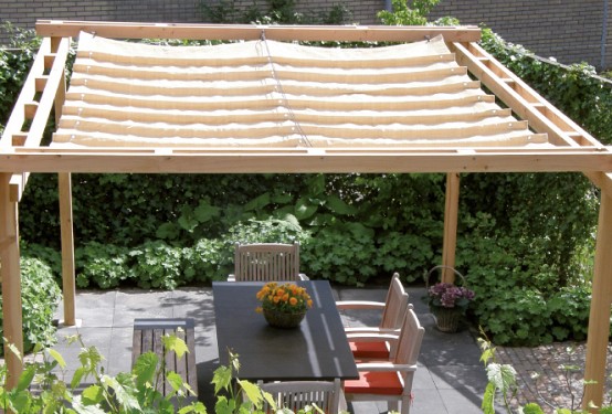 Elhúzható pergola árnyékoló 200x500cm - 12. kép