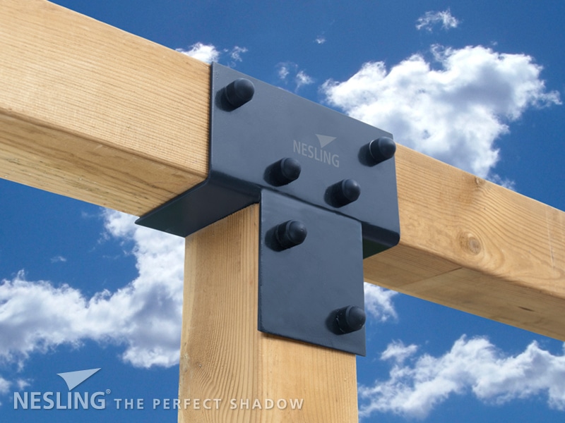 Pergola építéshez fém rögzítő elemek
