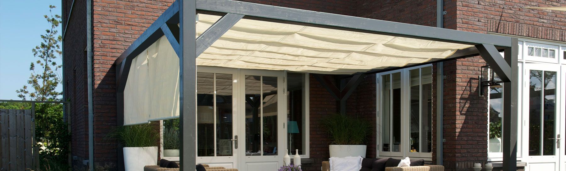 Elhúzható pergola árnyékoló 200x500cm - 11. kép
