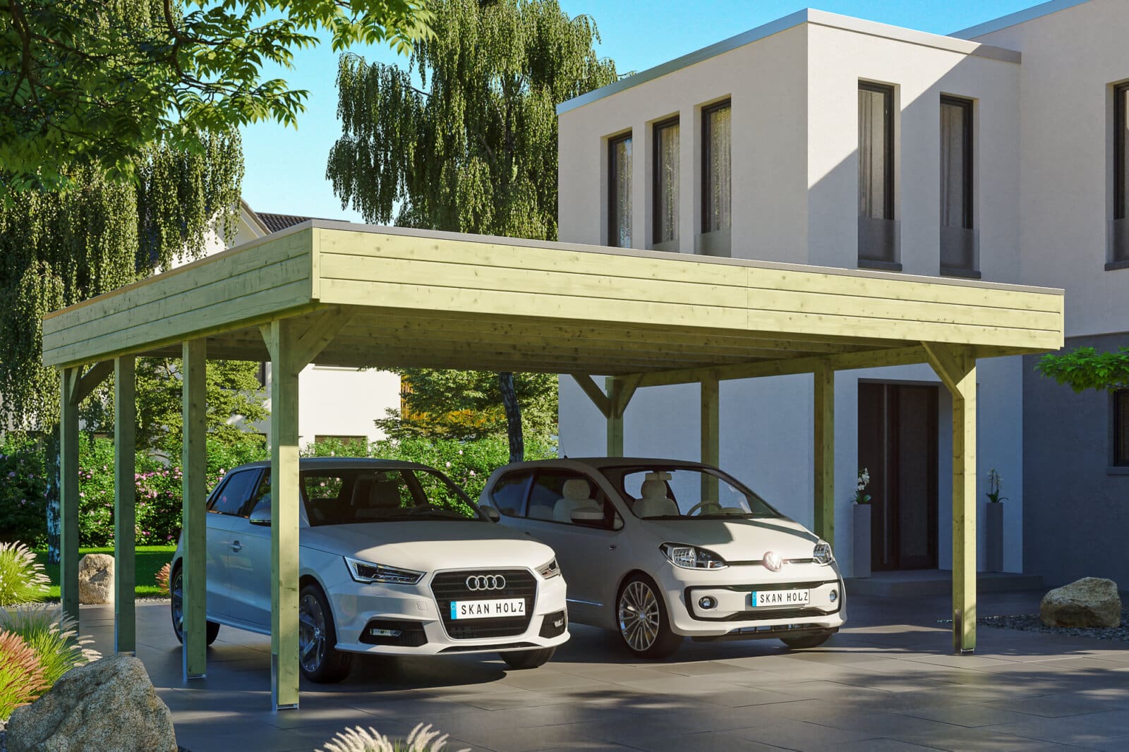Kész garázs Carport Skanholz314195