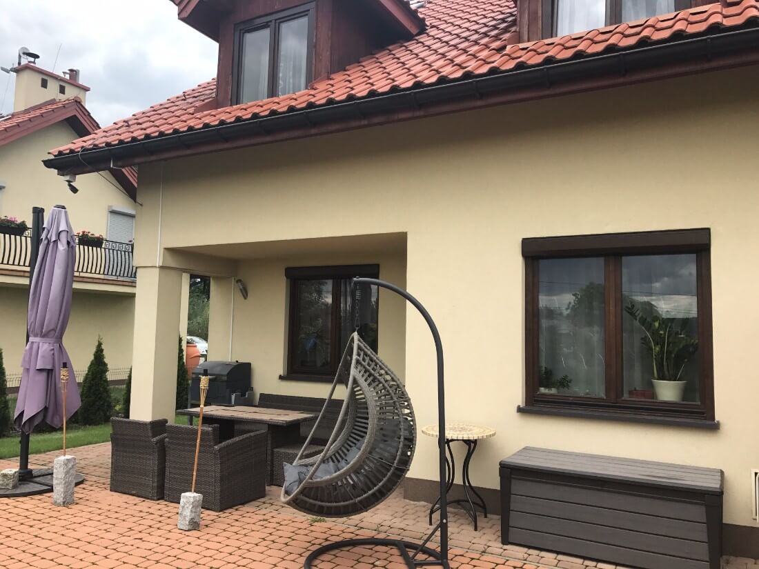 Rattan függőfotel párnával állvánnyal - 4. kép