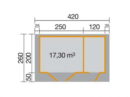 Faház alapozási mérete 253/1