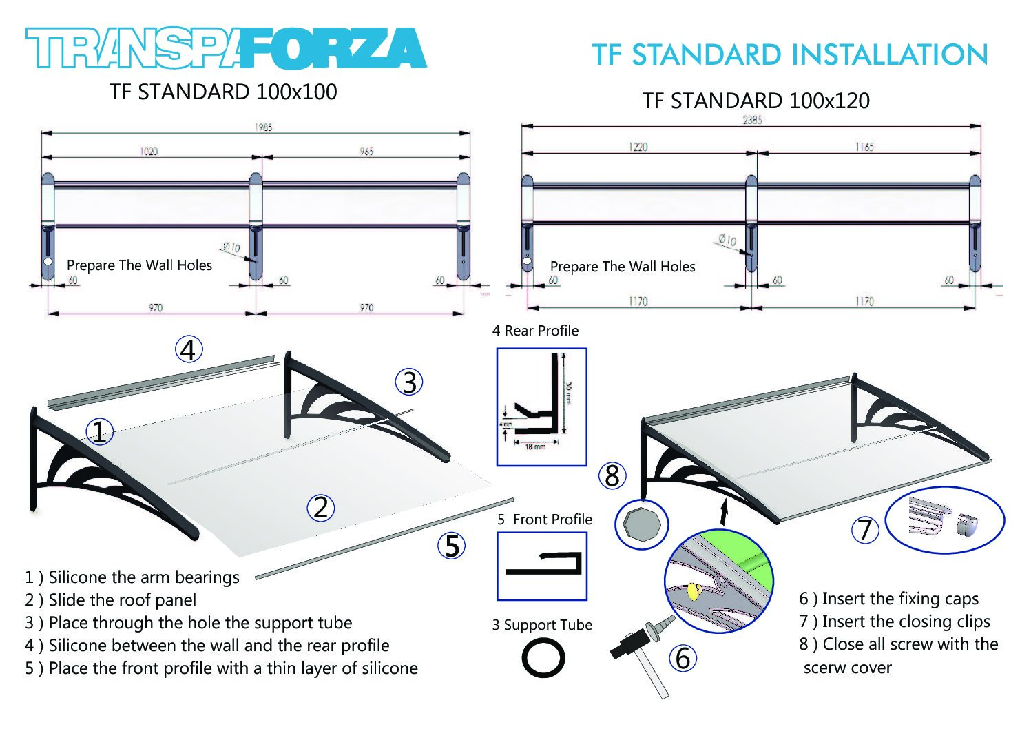 Esővédő előtető Std - 7. kép