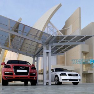 Garázstető_kétállásos_Ykivitel_TFP2 Alumínium garázs TF-P2-Y Carport