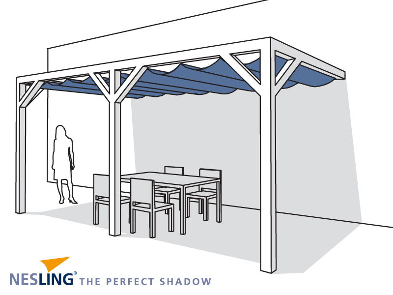 Nesling Pergola fali konzol