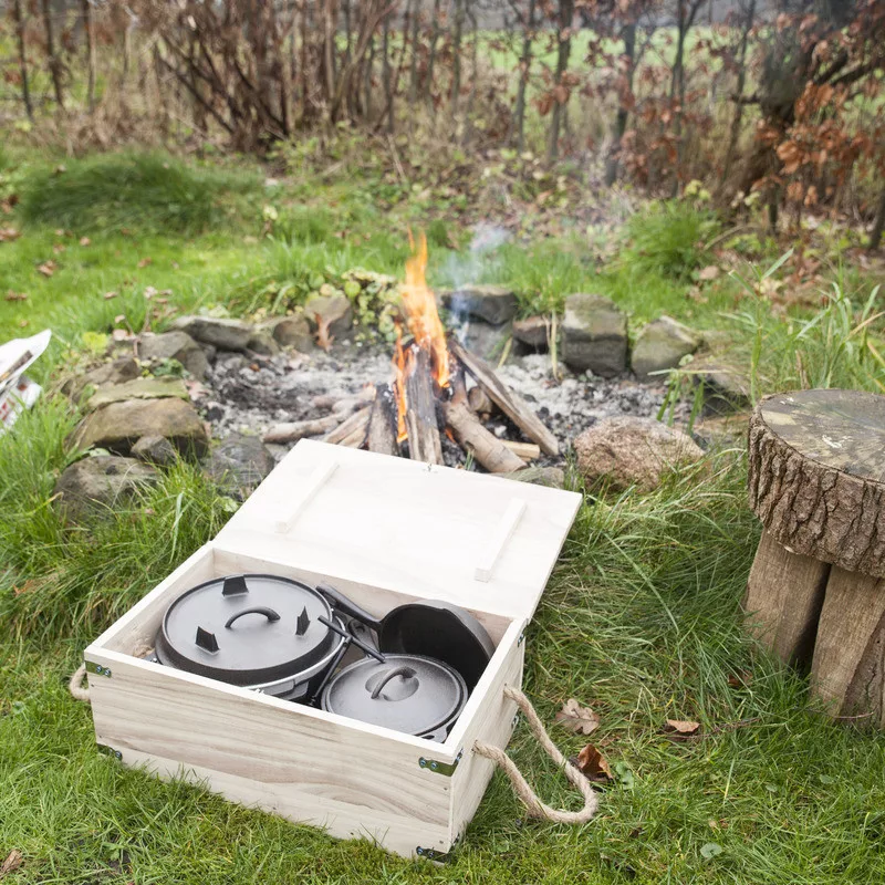 Öntöttvas grill szett