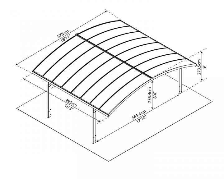 Autóbeálló garázstető Arizona Carport - 14. kép
