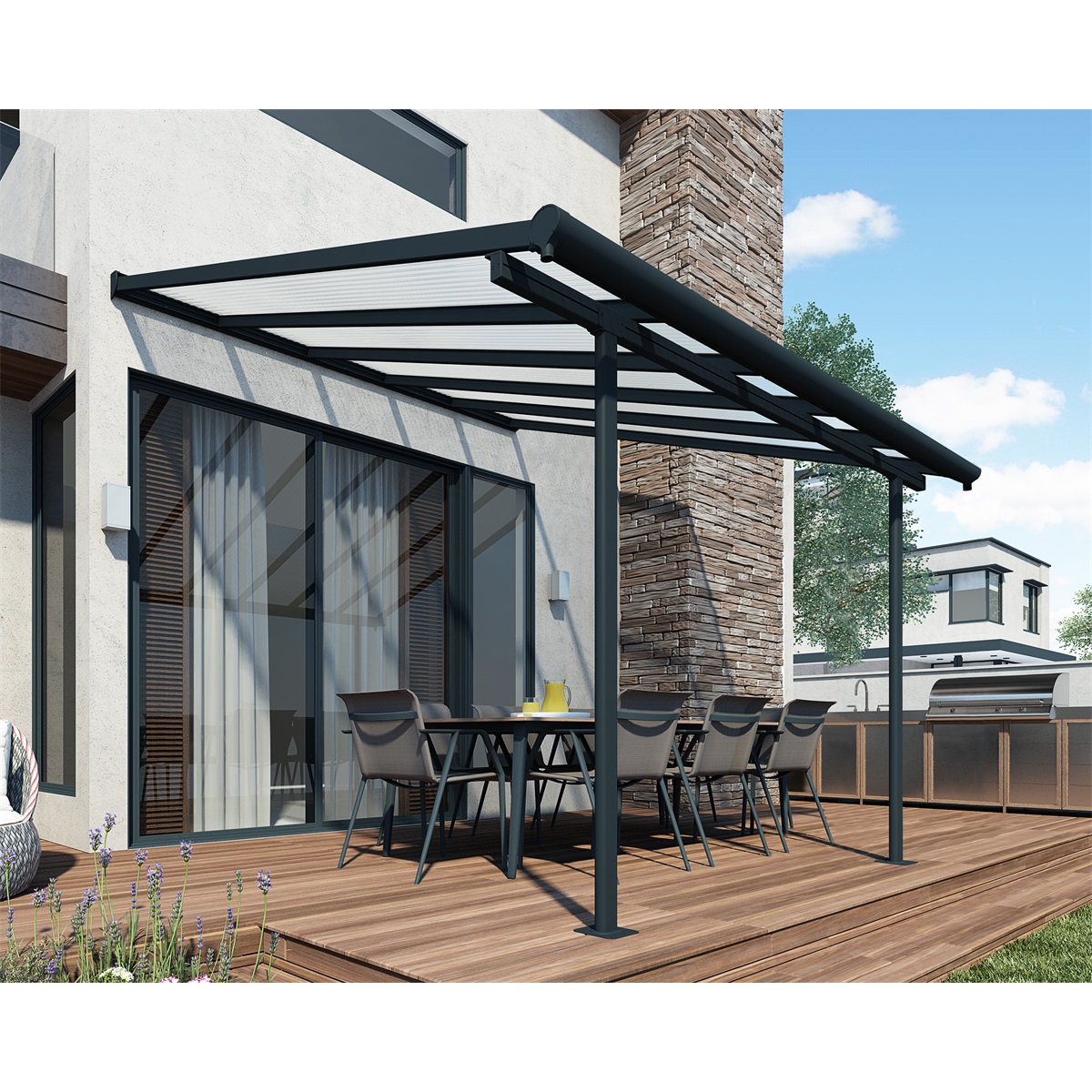Pergola terasztető Capri 5méret - 14. kép