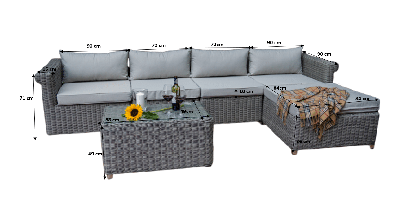 Rattan kerti bútor Imperioso lounge - 2. kép