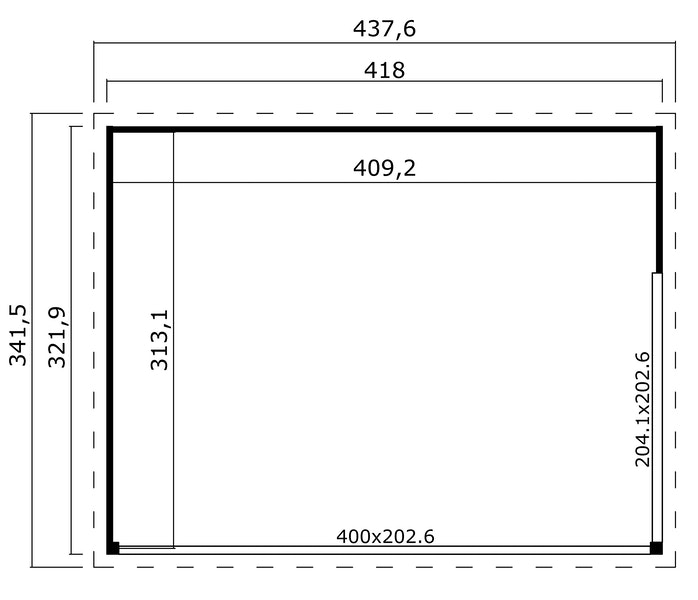 Faház pihenőház Designhaus Weka412 - 2. kép