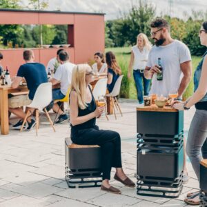 Höfats_Cube_mobil_grill_tűzrakó Höfats Cube forgatható grill