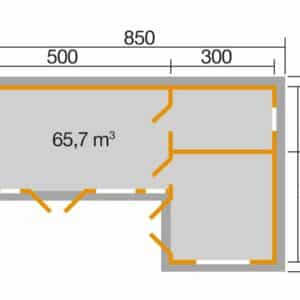 Hétvégi_faház_alaprajz_Weka_4427702 Hétvégi faház alaprajza Weka V442