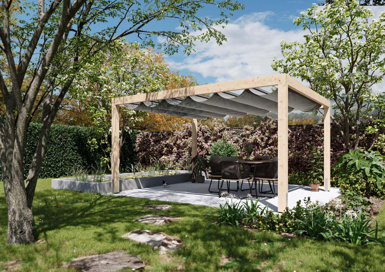 Kész pergola váz Skanholz Bari 1.