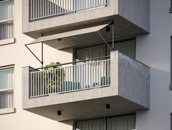 Balkon árnyékoló erkély árnyékolás - 5. kép