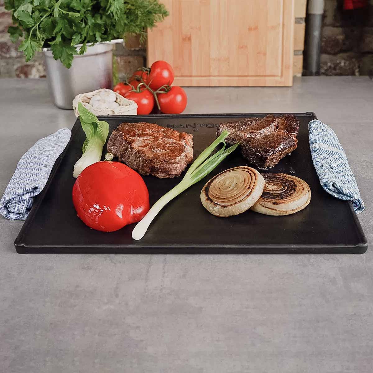 Öntöttvas sütőlap S-gázgrillhez XL - 3. kép