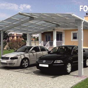 Fém-garázstető-építés-kétállásos-autóbeálló-Carport-tfp2 Kétállásos fém garázs TF-P2-M