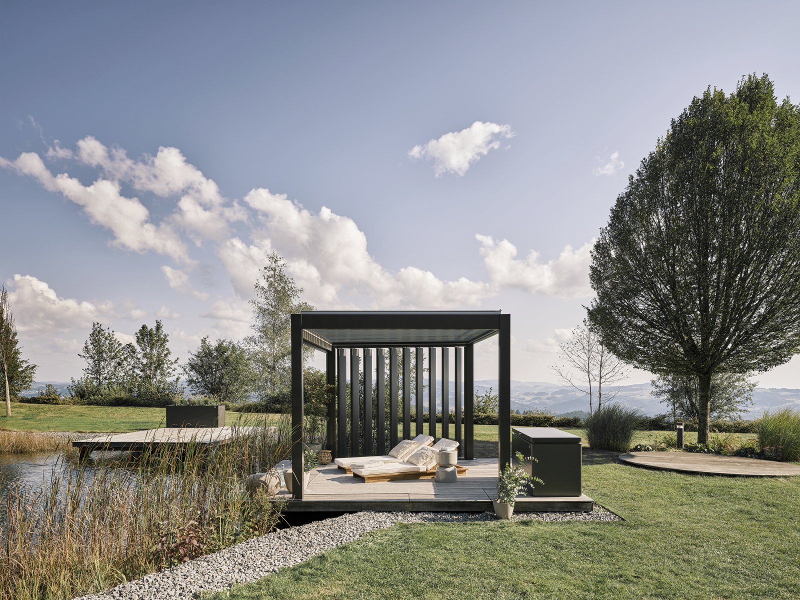 Biohort pergola lamellás oldalfal - 6. kép