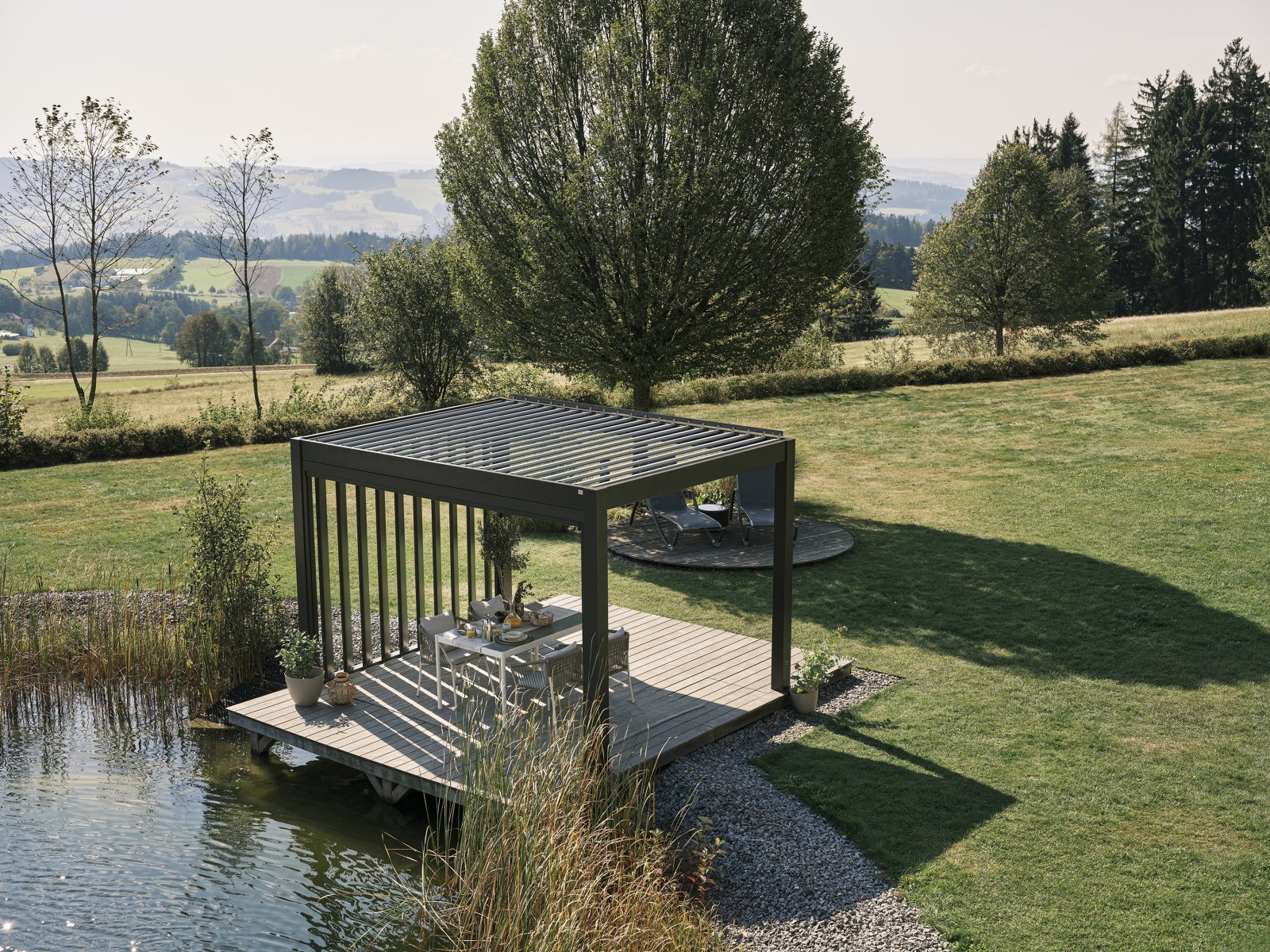 Biohort pergola lamellás oldalfal - 2. kép