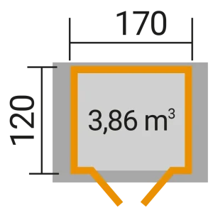 Alaprajz-Weka-MORI-szerszámtároló-130800 Mori kerti szerszámos alaprajza